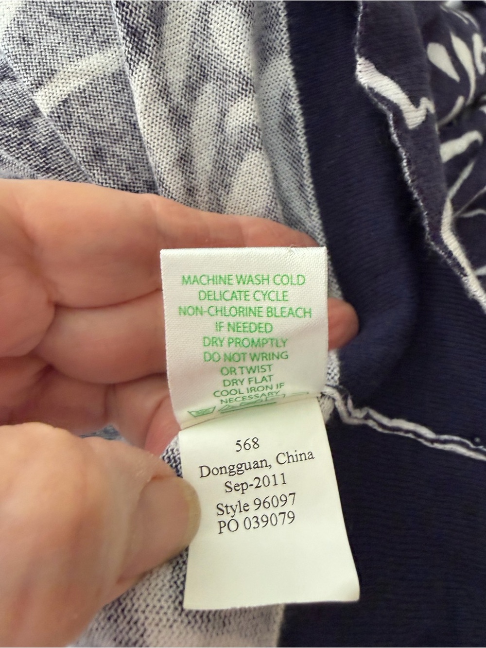 Lilly Pulitzer Navy and White Floral Button-Down Cardigan - Picture 8 of 8